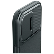 iPhone 15 Pro Spigen Optik Armor Mag Suojakuori - Tummanvihreä