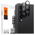 Spigen Optik.tR Samsung Galaxy Z Fold4 5G Kameralinssin Panssarilasi - Musta