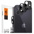 Spigen Optik.tR iPhone 12 Kameralinssin Panssarilasi - Musta