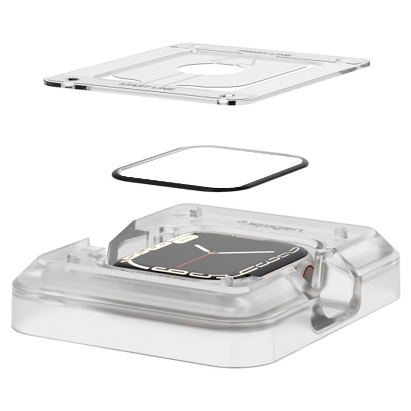 Apple Watch Series SE / 6 / 5 / 4 (40mm) Screen Protector | Spigen 2 Pack ProFlex  EZ Fit | Something You Want