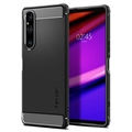 Spigen Rugged Armor Sony Xperia 1 V Suojakuori - Musta