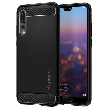 Spigen Rugged Armor Huawei P20 Pro Suojakotelo - Matta Musta