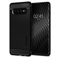 Spigen Rugged Armor Samsung Galaxy S10 Suojakuori - Musta