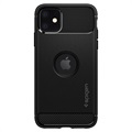 Spigen Rugged Armor iPhone 11 Suojakuori - Musta