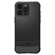 iPhone 15 Pro Max Spigen Rugged Armor Mag TPU-Kotelo - Musta