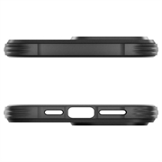 iPhone 15 Pro Max Spigen Rugged Armor Mag TPU-Kotelo - Musta
