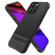 iPhone 15 Pro Spigen Rugged Armor Mag TPU-Kotelo - Musta