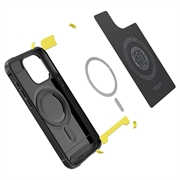 iPhone 15 Pro Spigen Rugged Armor Mag TPU-Kotelo - Musta