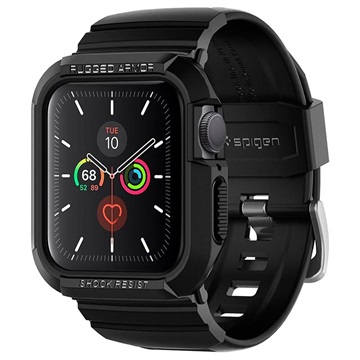 Spigen Rugged Armor Pro Apple Watch 8/SE (2022)/7/SE/6/5/4 TPU Kotelo - 40mm/41mm - Musta