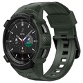 Spigen Rugged Armor Pro Samsung Galaxy Watch4 Classic TPU Suojakuori - 46mm - Armeijanvihreä