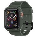 Spigen Rugged Armor Pro Apple Watch 7/SE/6/5/4 TPU Kotelo - 44mm/45mm - Vihreä