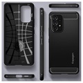 Spigen Rugged Armor Samsung Galaxy A53 5G TPU-Kotelo - Musta