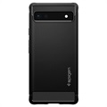 Spigen Rugged Armor Google Pixel 6a TPU-Kotelo - Musta