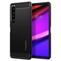 Spigen Rugged Armor Sony Xperia 1 IV Suojakotelo - Musta