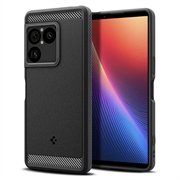 Sony Xperia 1 VIII Spigen Rugged Armor TPU-Kotelo - Musta