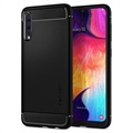 Spigen Rugged Armor Samsung Galaxy A50 Suojakuori - Musta
