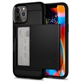 Spigen Slim Armor CS iPhone 12/12 Pro Suojakotelo - Musta