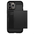 Spigen Slim Armor CS iPhone 12/12 Pro Suojakotelo - Musta