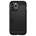 Spigen Slim Armor CS iPhone 12/12 Pro Suojakotelo - Musta