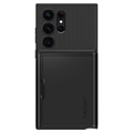 Spigen Slim Armor CS Samsung Galaxy S23 Ultra 5G Suojakotelo - Musta