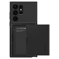 Spigen Slim Armor CS Samsung Galaxy S23 Ultra 5G Suojakotelo - Musta