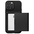 Spigen Slim Armor CS iPhone 13 Pro Max Suojakotelo - Musta