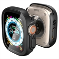 Spigen Thin Fit 360 Apple Watch Ultra Suojakuori Panssarilasilla - 49mm - Musta