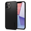 Spigen Thin Fit iPhone 12/12 Pro Suojakuori - Musta