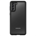 Spigen Ultra Hybrid Samsung Galaxy S21 5G Suojakuori - Musta / Kirkas