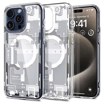 iPhone 15 Pro Max Spigen Ultra Hybrid Mag Kotelo - Valkoinen / Zero One
