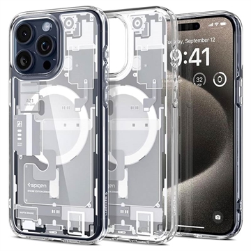 iPhone 15 Pro Spigen Ultra Hybrid Mag Kotelo - Valkoinen / Zero One