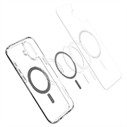 iPhone 16 Plus Spigen Ultra Hybrid Mag Kotelo - Musta / Kirkas