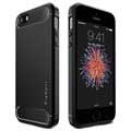 iPhone 5/5S/SE Spigen Ultra Rugged Capsule Suojakuori (Avoin pakkaus - Bulkki Tyydyttävä) - Musta