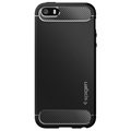 iPhone 5/5S/SE Spigen Ultra Rugged Capsule Suojakuori (Avoin pakkaus - Bulkki Tyydyttävä) - Musta