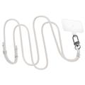 Spigen Universaali hihnasarja - Crossbody & rannehihna -yhdistelmä - Helmiäisvalkoinen