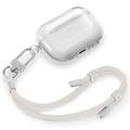 Spigen Universaali hihnasarja - Crossbody & rannehihna -yhdistelmä - Helmiäisvalkoinen
