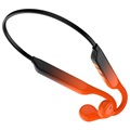 Sports Bluetooth 5.0 Air Conduction Kuulokkeet K9 - Oranssi / Musta