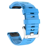 Urheilusilikonihihna Garmin Fenix 3 / 3 HR / 5X / 5X Plus / 6X / 6X Pro - taivaansininen