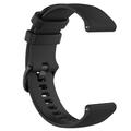 Silikoninen urheiluhihna Garmin Vivomove 3S/Vivoactive 4S/Active S - Musta