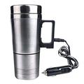 Ruostumattomasta teräksestä valmistettu auton sähkövedenkeitin-muki - 400ml - 24V