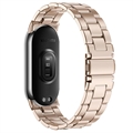 Xiaomi Smart Band 8 Ruostumaton Teräsranneke - Ruusukulta