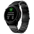 Garmin Fenix 5/Forerunner 935 Ruostumaton Teräs Ranneke - 22mm - Musta