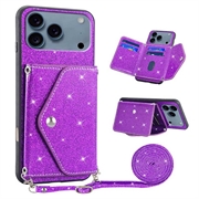 iPhone 17 Pro Stardust Kotelo Korttitelineellä - Violetti