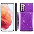 Stardust Samsung Galaxy S23+ 5G Kotelo Korttitelineellä - Violetti