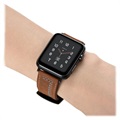 Apple Watch Series 9/8/SE (2022)/7/SE/6/5/4/3/2/1 Stitched Nahkaranneke - 49mm/45mm/44mm/42mm