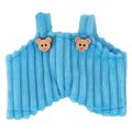 Raidallinen karhun lappuhaalari Labubu Mini figuurille 17cm - sininen