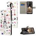 Style Series Nokia G10/G20 Lompakkokotelo - Eiffel Torni