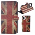 Style Series iPhone 11 Pro Max Lompakkokotelo - Englannin Lippu
