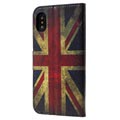 iPhone X / iPhone XS Style Lompakkokotelo - Englannin Lippu