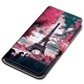 Style Series Xiaomi Redmi 9C, Redmi 9C NFC Lompakkokotelo - Eiffel Torni